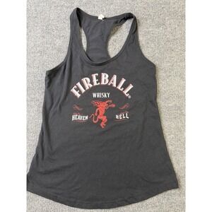 Fireball Whisky Women's Racerback Tank Top‎ Black Size Large